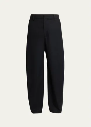 Givenchy Mens Wool Flannel Straight-Leg Trousers