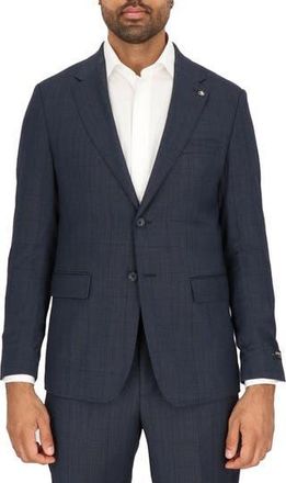 Scotch & Soda Navy Windowpane Check Stretch Wool Sport Coat at Nordstrom Rack, Size 42 Long