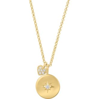 Effy 14K Gold Diamond Sunburst Pendant Necklace at Nordstrom Rack, Size 18