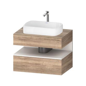 Duravit Duravit - Qatego Consola Mueble Bajo Lavabo, 1 Extra&iacute;ble, 1 Caj&oacute;n