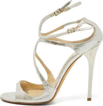 Jimmy Choo London Sandali in pelle 130mm - Argento
