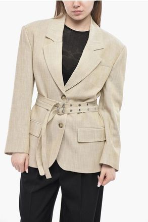 Pinko Single-Breasted Blazer EMOZIONI With Belt size 38