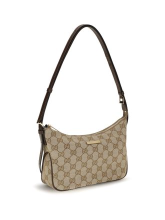 Gucci Womens Small Lady Lunetta Shoulder Bag Vintag.sand-Dk Brown Polyester; Cotton; Polyamide Handbags Vintag.sand/dk Hand