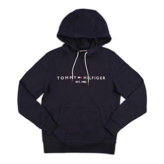 Tommy Hilfiger Logo Hoodie - Sweatshirts & Hoodies - Hombre - Azul - S