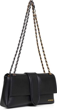 Jacquemus Womens Shoulder Bag The Chaine Bambino Black Lambskin