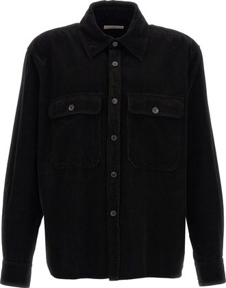 Saint Laurent Ribbed Velvet Shirt