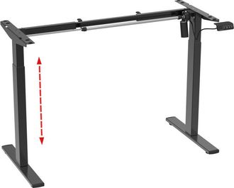 VCM Vcm - Marco De Escritorio Ajustable De Altura De Infinitamente El&eacute;ctrico Altura Ajustable Lona (negro)
