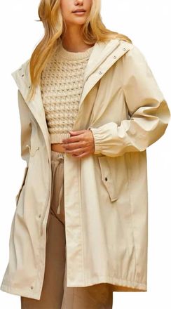 Crescent Briella Rain Coat In Cream