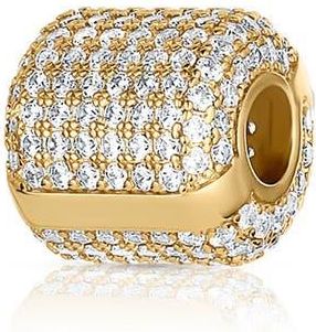 Thatch Celine Pav&eacute; Bead Charm in 14K Gold Plated at Nordstrom