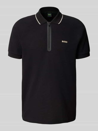HUGO BOSS Regular Fit Poloshirt aus reiner Baumwolle Modell PHILIX in Black, Gr&ouml;&szlig;e XXL