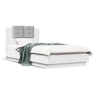 Berkfield Home Bed Frame without Mattress White 75x190 cm Small Single