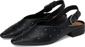 Lucky Brand Brigeet Studded Slingback Mule Womens Shoes Black : 7.5 B - Medium, Faux Leather
