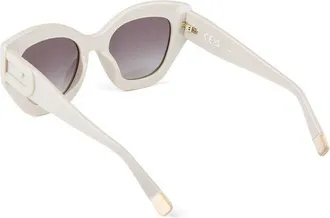 Furla Womens Sunglasses Glossy Full Beige Acetate