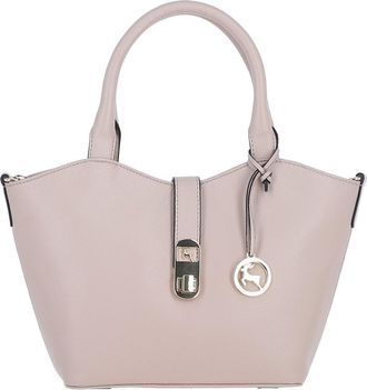 Ashwood Leather Womens Maristella Real Handbag with Detachable Crossbody Strap - Beige - One Size