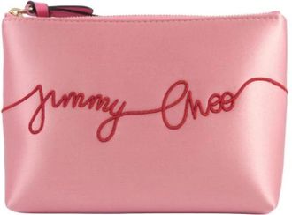 Jimmy Choo London Pre-owned Satin pouches - Dames - Vintage Schoudertas - Roze - ONE Size - Satijn - Vintage