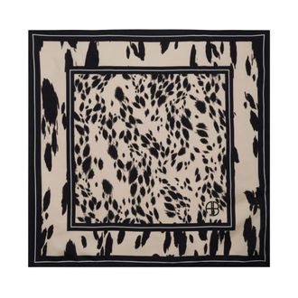 Anine Bing York Sjaal - Dames - Zijden sjaals - Beige - ONE Size - Accessoires