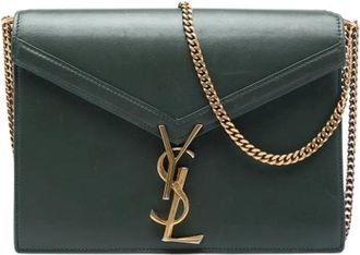 Saint Laurent Pre-owned Cassandra - Dames - Vintage Schoudertas - Groen - ONE Size - Leer - Vintage