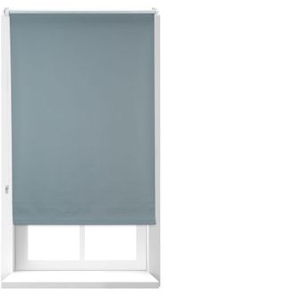 Relaxdays Relaxdays - Set 4 Estores Opacos T&eacute;rmicos Sin Perforar 110x160 Cm, Cortinas Enrollables, Aluminio-pl&aacute;stico, Tela 106 Cm Ancho, Gris