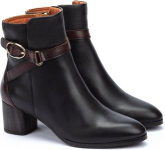 Pikolinos Womens Pikolinos Calafat W1Z-8977C1 Boots Black Leather Booties ZOGG382