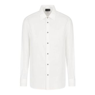 Emporio Armani Witte Casual Shirt Af 143411F - Heren - Zakelijke Overhemden - Wit - S - Overhemden