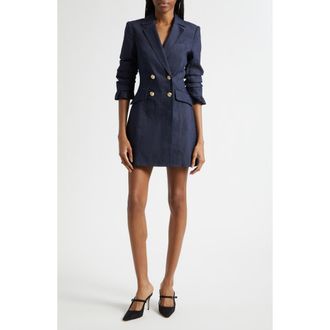 Cinq &agrave; Sept Bekah Blazer Minidress in Indigo at Nordstrom, Size 12