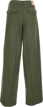Merci Womens Five-Pocket Jeans Green Cotton