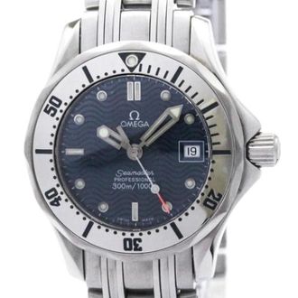Omega Pre-owned Watches, female, Blue, Size: ONE SIZE Pre-owned Seamaster 2582.80 Wristwatch