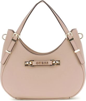 Guess Anadela 3 Compartiment Satchel Tas Taupe - Dames - Handtassen - Bruin - ONE Size - Tassen
