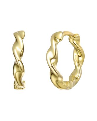 Rachel Glauber 14K Plated Huggie Earrings