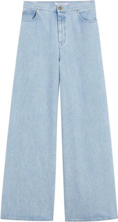Max Mara Jeans, Dames, Blauw, S, Broeken
