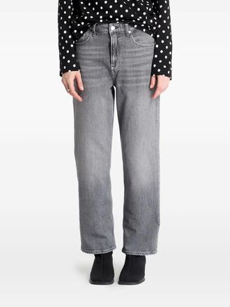 Tommy Jeans Layla high-rise straight jeans - women - Elastane/Cotton - 26/30 - Grey