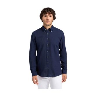 Brooks Brothers Heren, Overhemden, Blauw, Maat: 2XL Katoen