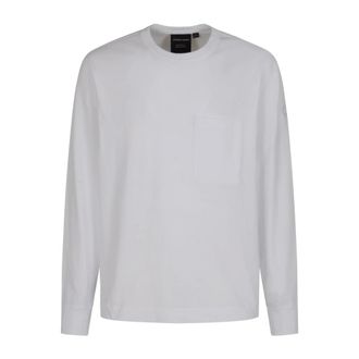 Canada Goose Long Sleeve T-Shirts, male, White, M, Long Sleeve T-Shirt Gladstone Style