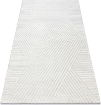 RugsX Alfombra Balance 1503 Crema - Geom&eacute;trico, Estructural, Glamour Beige 180x270 Cm