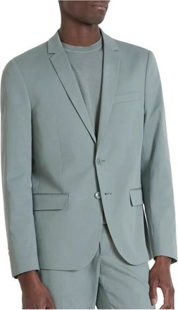 Antony Morato Slim Fit Groene Jas Bonnie Stijl - Heren - Blazers - Blauw - S - Jassen