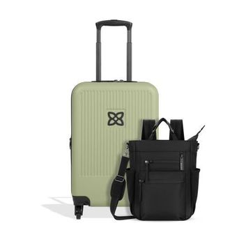 Sherpani Soleil 2 Piece Set, Anti Theft Convertible Backpack & Meridian 22 Inch Carry On in Carbon/sage at Nordstrom