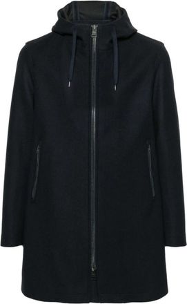 Herno Zilveren Logo Hoodie Jas - Heren - Parka Jassen - Blauw - XL - Jassen