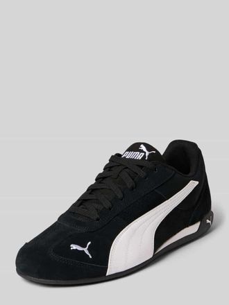 Puma Sneaker aus Leder-Mix mit Logo-Stitching in Black, Gr&ouml;&szlig;e 40,5