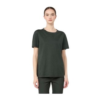 Max Mara Camiseta de cuello redondo - Tops - Mujer - Verde - M