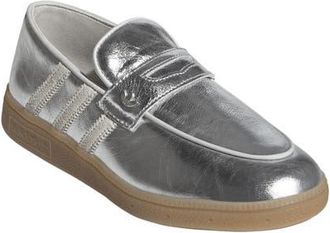 adidas Handball Spezial Loafer in Silver/off White/grey One at Nordstrom, Size 10.5