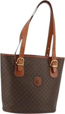 Celine Pre-owned Tote Bags, female, Brown, Size: ONE SIZE Pre-owned Vintage Macadam Canvas Tote Bag