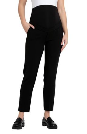 Ripe Alexa Classic Cropped Maternity Work Pant in Black at Nordstrom, Size X-Large