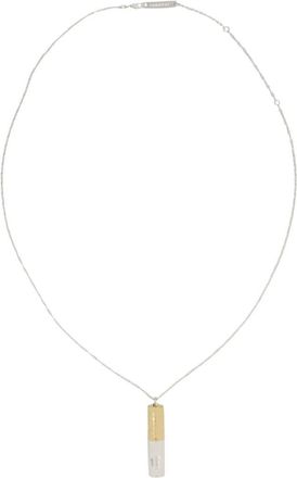 AMBUSH Battery Charm Necklace With Two-Tone Finish