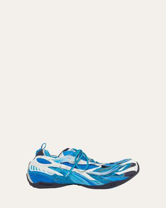 Balenciaga Mens Soleless Distressed Low-Top Sneakers