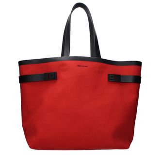 Ferragamo Red Fabric Shoulder Womens Bag
