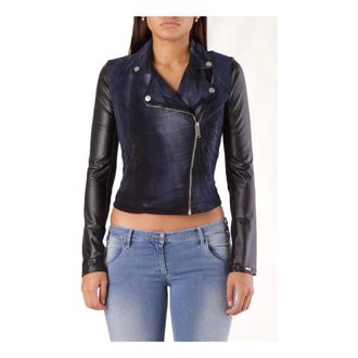 Met Met, Dames, Jassen, Blauw, Maat: S Katoen