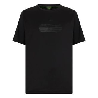 HUGO BOSS Hugo, T-Shirts, male, Black, Size: 2XL Cotton T-shirt