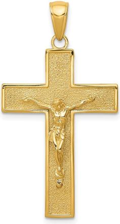 Diamond2Deal 14k Yellow Gold Crucifix Pendant