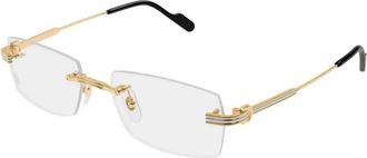 Cartier Glasses, male, Yellow, Size: 55 MM Premi&egrave;re Eyeglasses