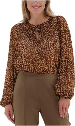 Second Female Nutmeg Blouse - Dames - Blouses - Bruin - XS - Overhemden